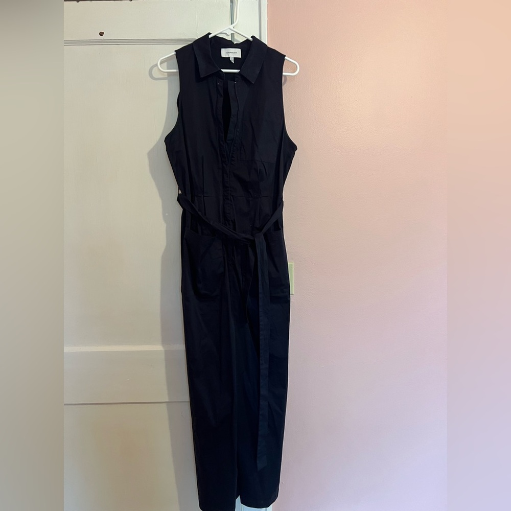 Anthropologie TwentySixHundred Navy Blue Sleeveless Jumpsuit